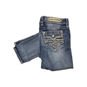 Rock Revival JENA EASY SKINNY  Women's Blue Denim Jeans Size 29 Measured 31x28